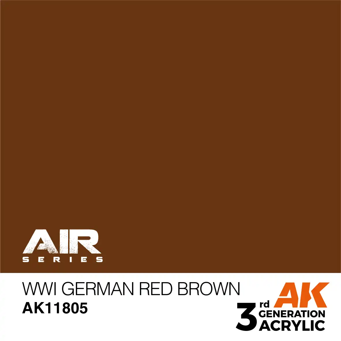 AK Interactive 11805, 17 ml. 3GEN WWI German Red Brown Aircraft maket boyası - Görsel 2