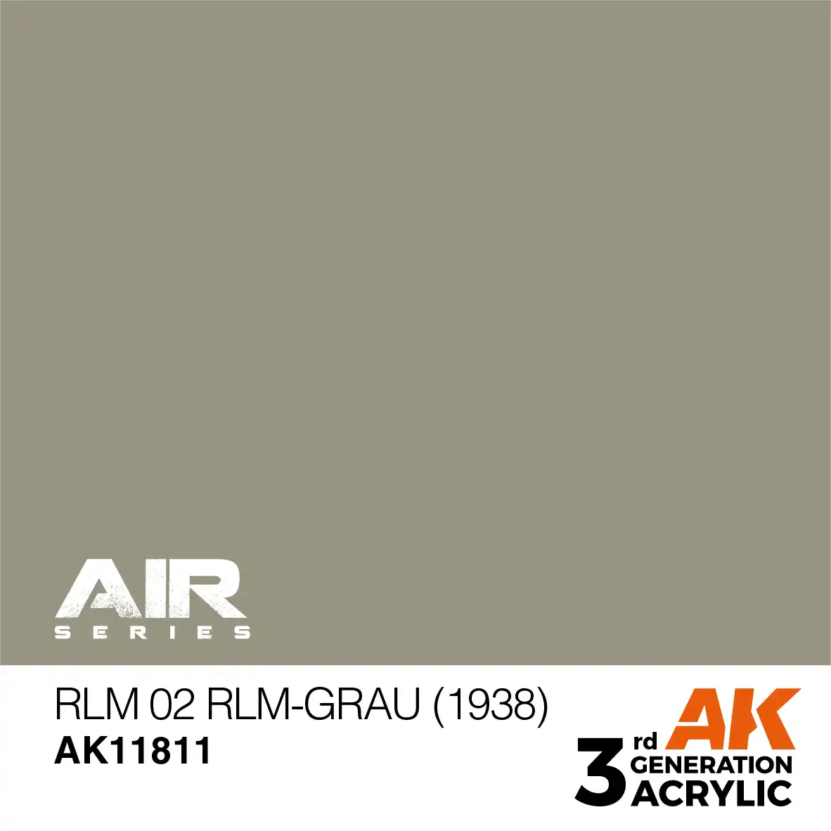 AK Interactive 11811, 17 ml. 3GEN RLM 02 RLM-Grau (1938) Aircraft maket boyası - Görsel 2