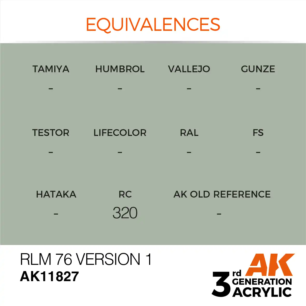 AK Interactive 11827, 17 ml. 3GEN RLM 76 Version 1 Aircraft maket boyası - Görsel 3