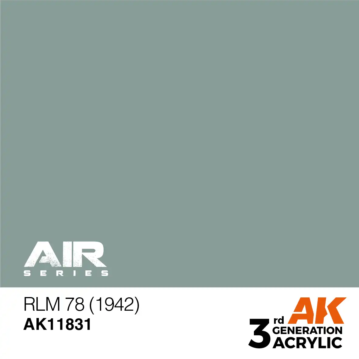 AK Interactive 11831, 17 ml. 3GEN RLM 78 (1942) Aircraft maket boyası - Görsel 2