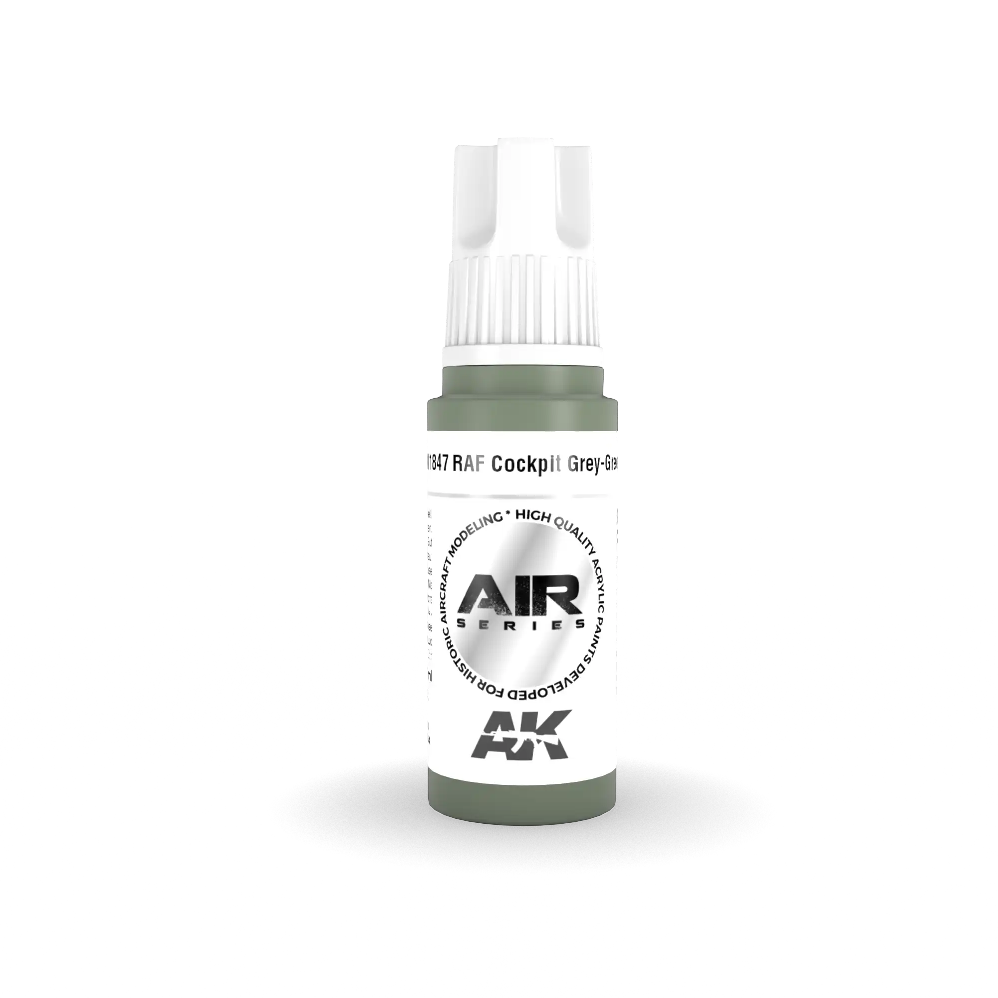 AK Interactive 11847, 17 ml. 3GEN RAF Cockpit Grey-Green Aircraft maket boyası
