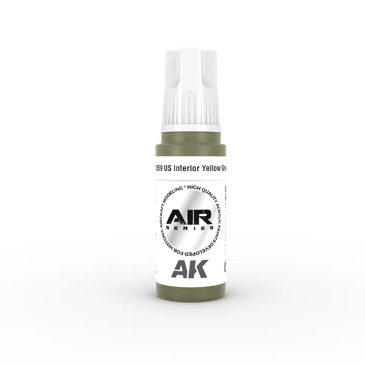 AK Interactive 11859, 17 ml. 3GEN US Interior Yellow Green Aircraft maket boyası