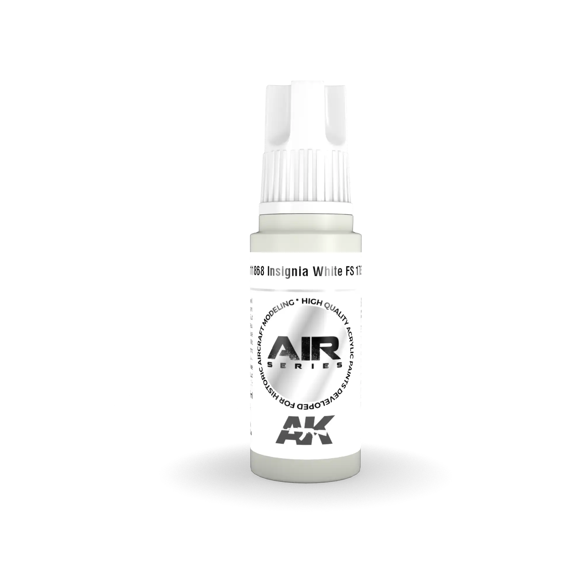 AK Interactive 11868, 17 ml. 3GEN Insignia White FS 17875 Aircraft maket boyası