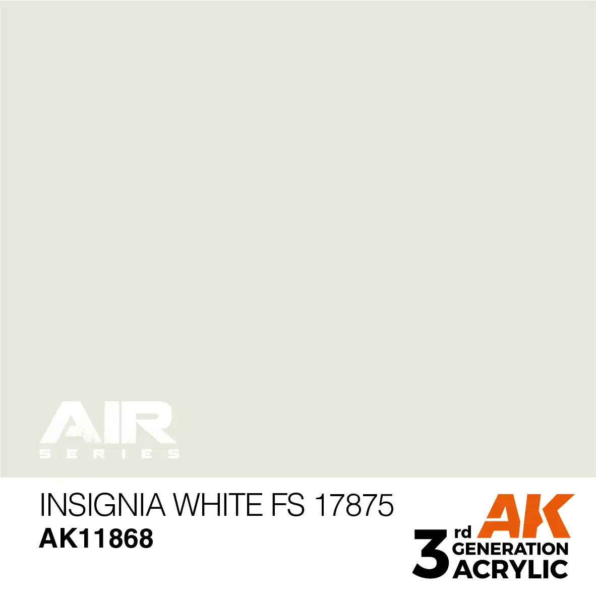 AK Interactive 11868, 17 ml. 3GEN Insignia White FS 17875 Aircraft maket boyası - Görsel 2