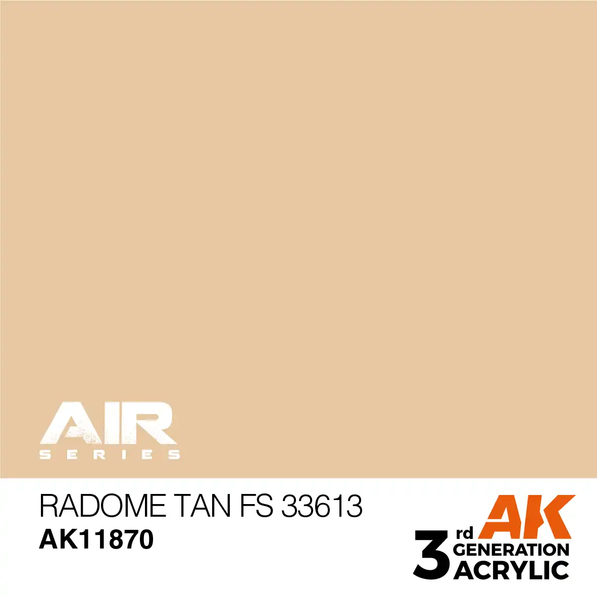 AK Interactive 11870, 17 ml. 3GEN Radome Tan FS 33613 Aircraft maket boyası - Görsel 2
