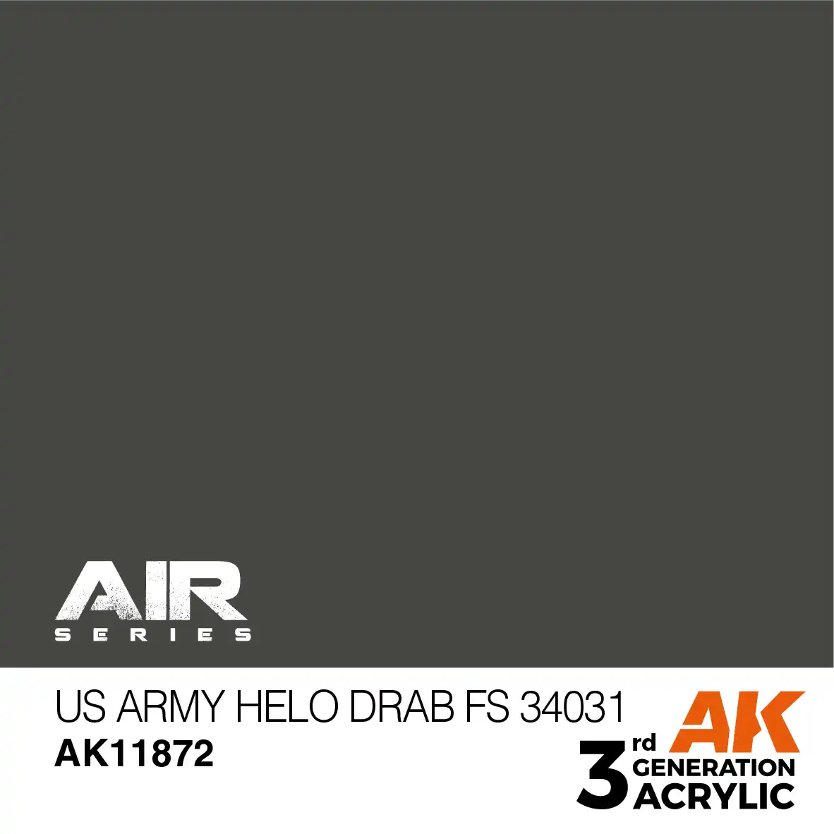AK Interactive 11872, 17 ml. 3GEN US Army Helo Drab FS 34031 Aircraft maket boyası - Görsel 2