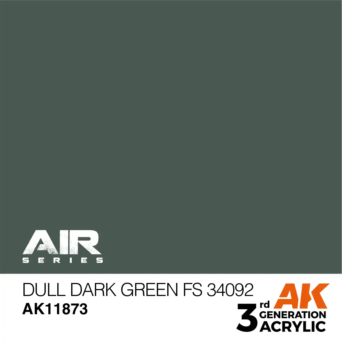 AK Interactive 11873, 17 ml. 3GEN Dull Dark Green FS 34092 Aircraft maket boyası - Görsel 2