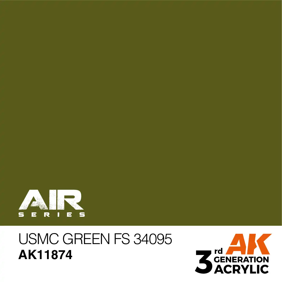 AK Interactive 11874, 17 ml. 3GEN USMC Green FS 34095 Aircraft maket boyası - Görsel 2