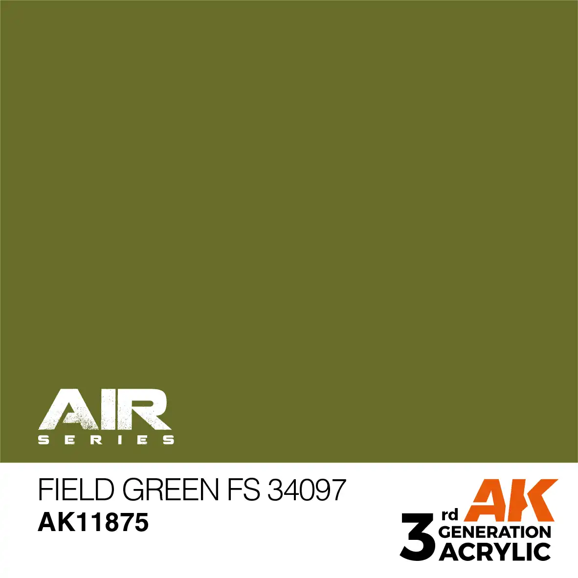 AK Interactive 11875, 17 ml. 3GEN Field Green FS 34097 Aircraft maket boyası - Görsel 2