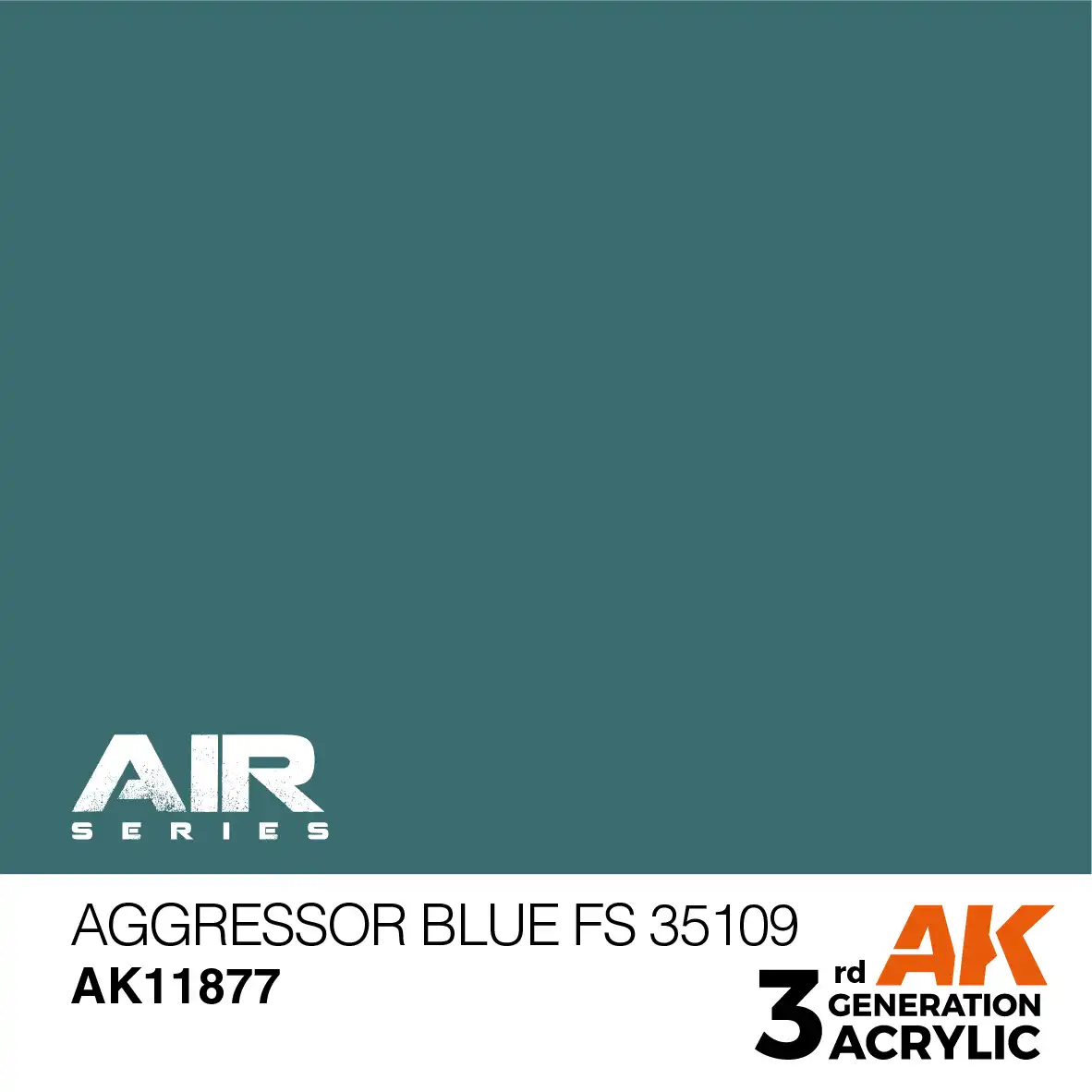 AK Interactive 11877, 17 ml. 3GEN Aggressor Blue FS 35109 Aircraft maket boyası - Görsel 2