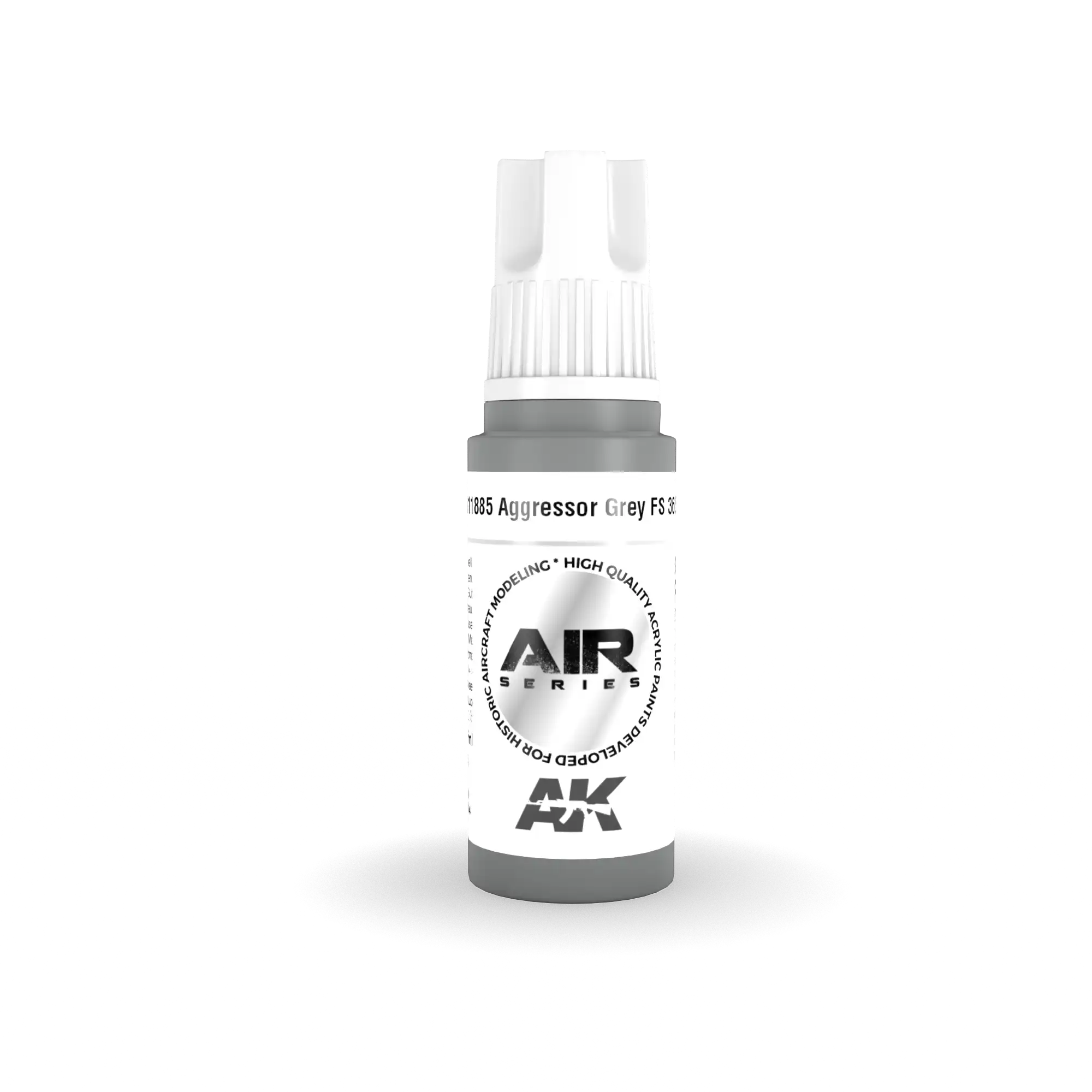 AK Interactive 11885, 17 ml. 3GEN Aggressor Grey FS 36251 Aircraft maket boyası