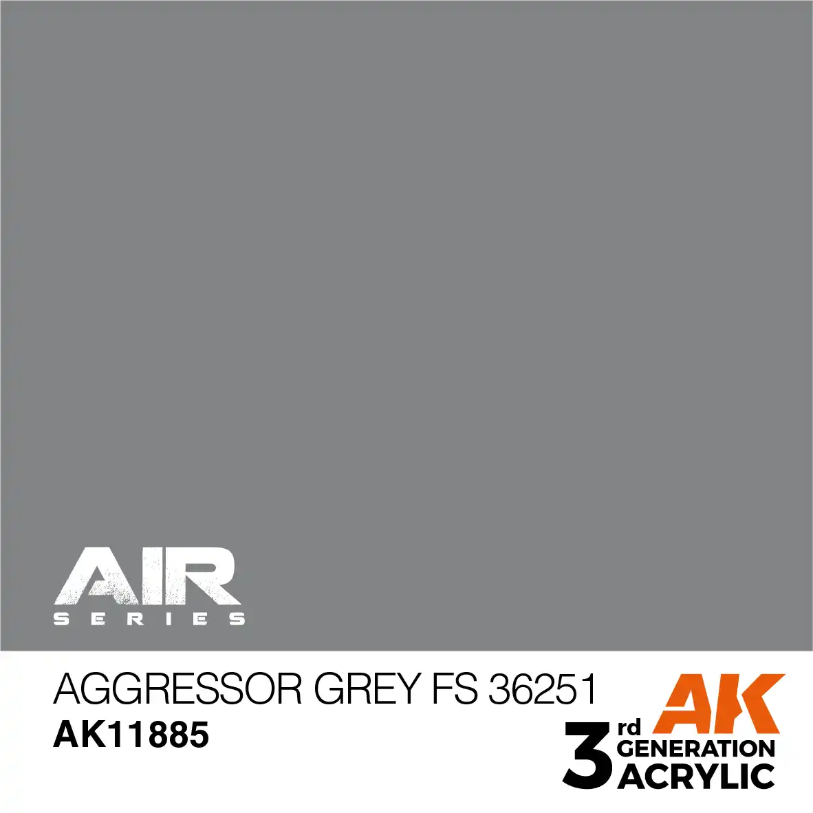 AK Interactive 11885, 17 ml. 3GEN Aggressor Grey FS 36251 Aircraft maket boyası - Görsel 2
