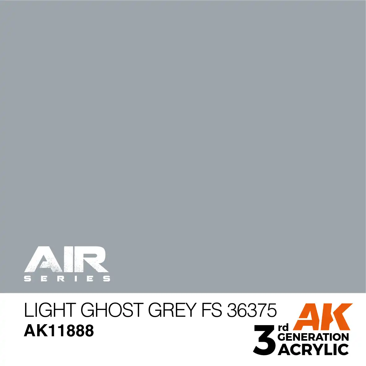 AK Interactive 11888, 17 ml. 3GEN Light Ghost Grey FS 36375 Aircraft maket boyası - Görsel 2