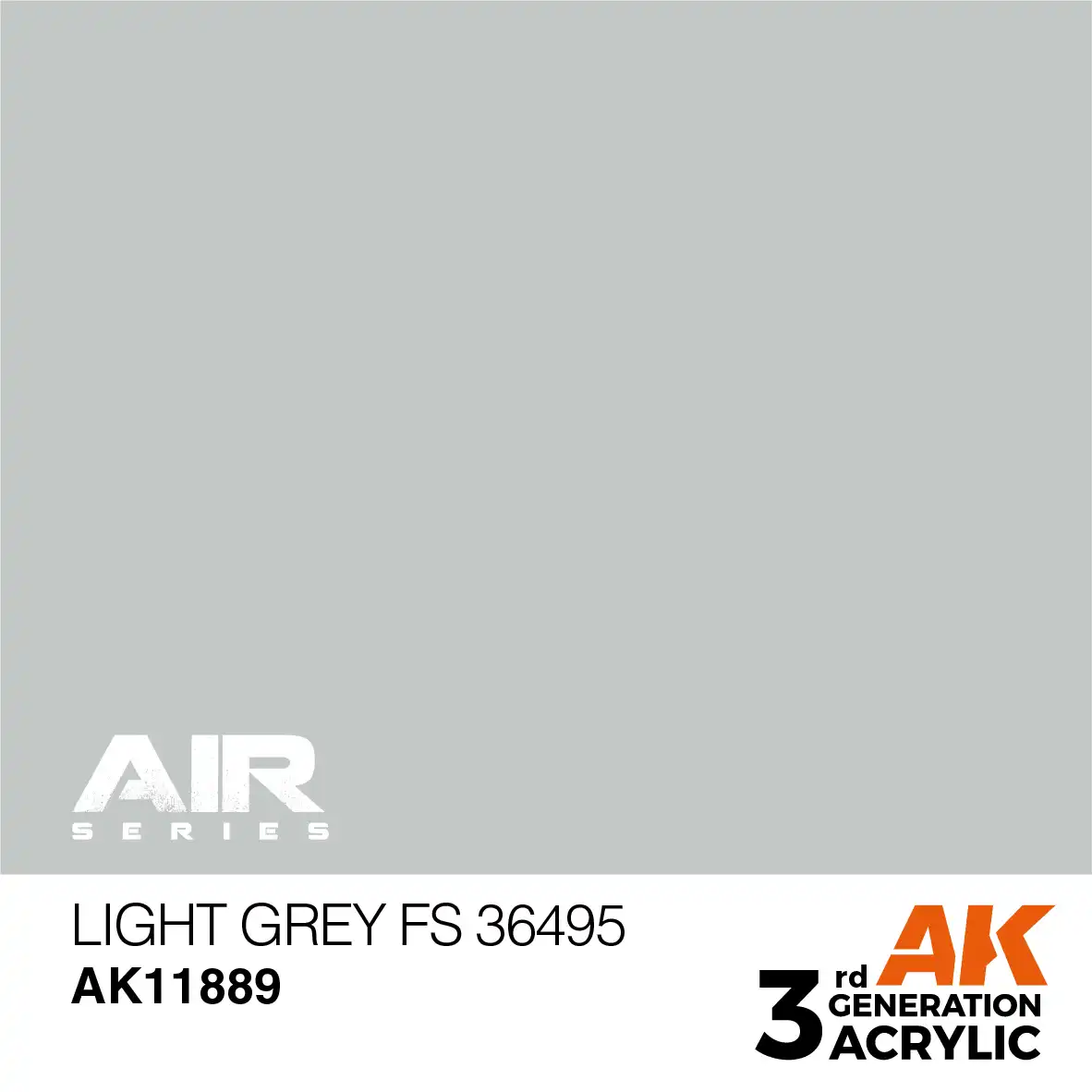 AK Interactive 11889, 17 ml. 3GEN Light Grey FS 36495 Aircraft maket boyası - Görsel 2