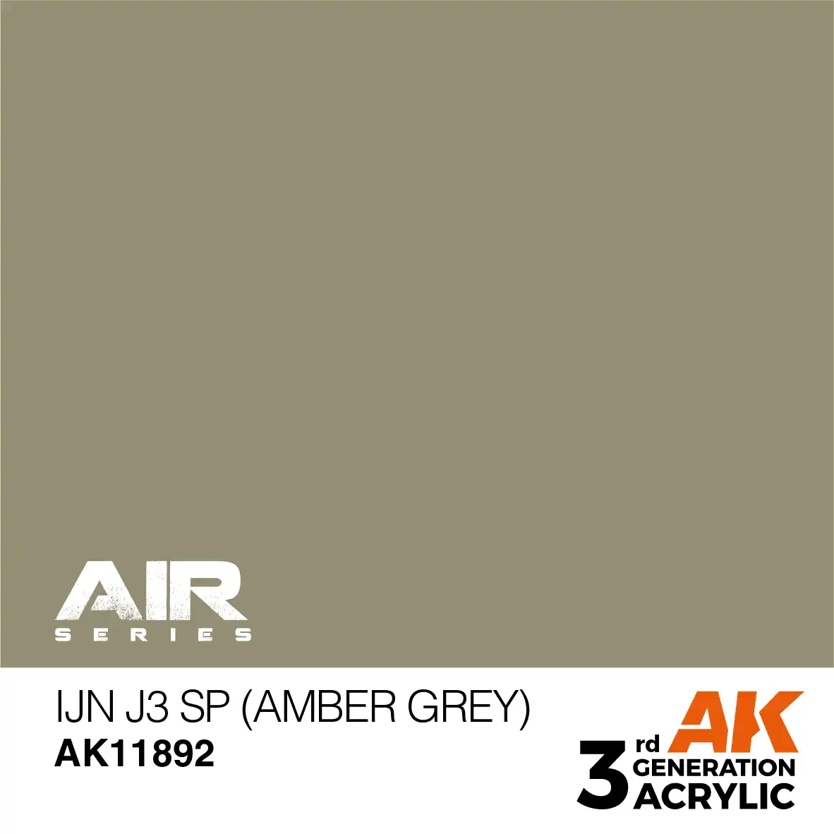 AK Interactive 11892, 17 ml. 3GEN IJN J3 SP (Amber Grey) Aircraft maket boyası - Görsel 2