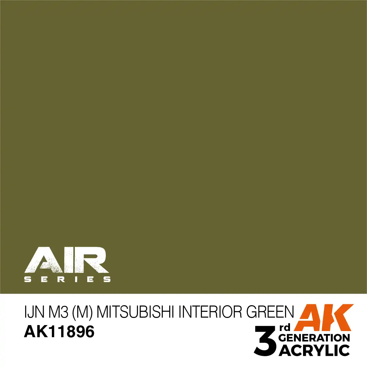 AK Interactive 11896, 17 ml. 3GEN IJN M3 (M) Mitsubishi Interior Green Aircraft maket boyası - Görsel 2