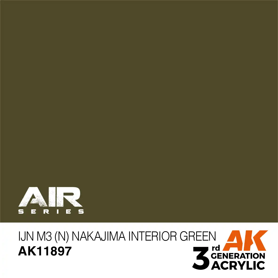 AK Interactive 11897, 17 ml. 3GEN IJN M3 (N) Nakajima Interior Green Aircraft maket boyası - Görsel 2