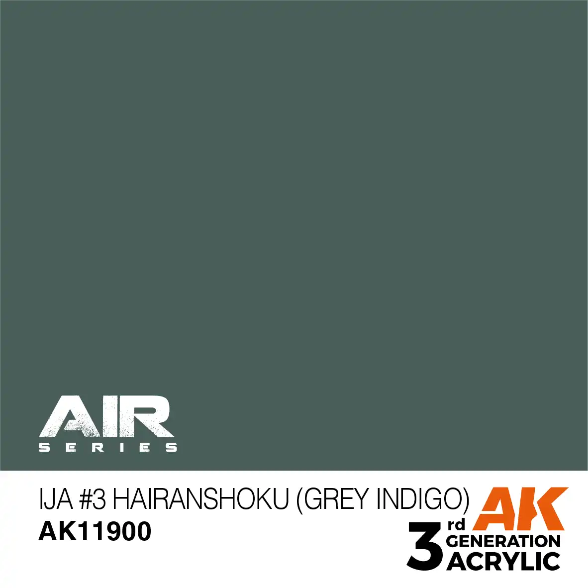 AK Interactive 11900, 17 ml. 3GEN IJA #3 Hairanshoku (Grey Indigo) Aircraft maket boyası - Görsel 2