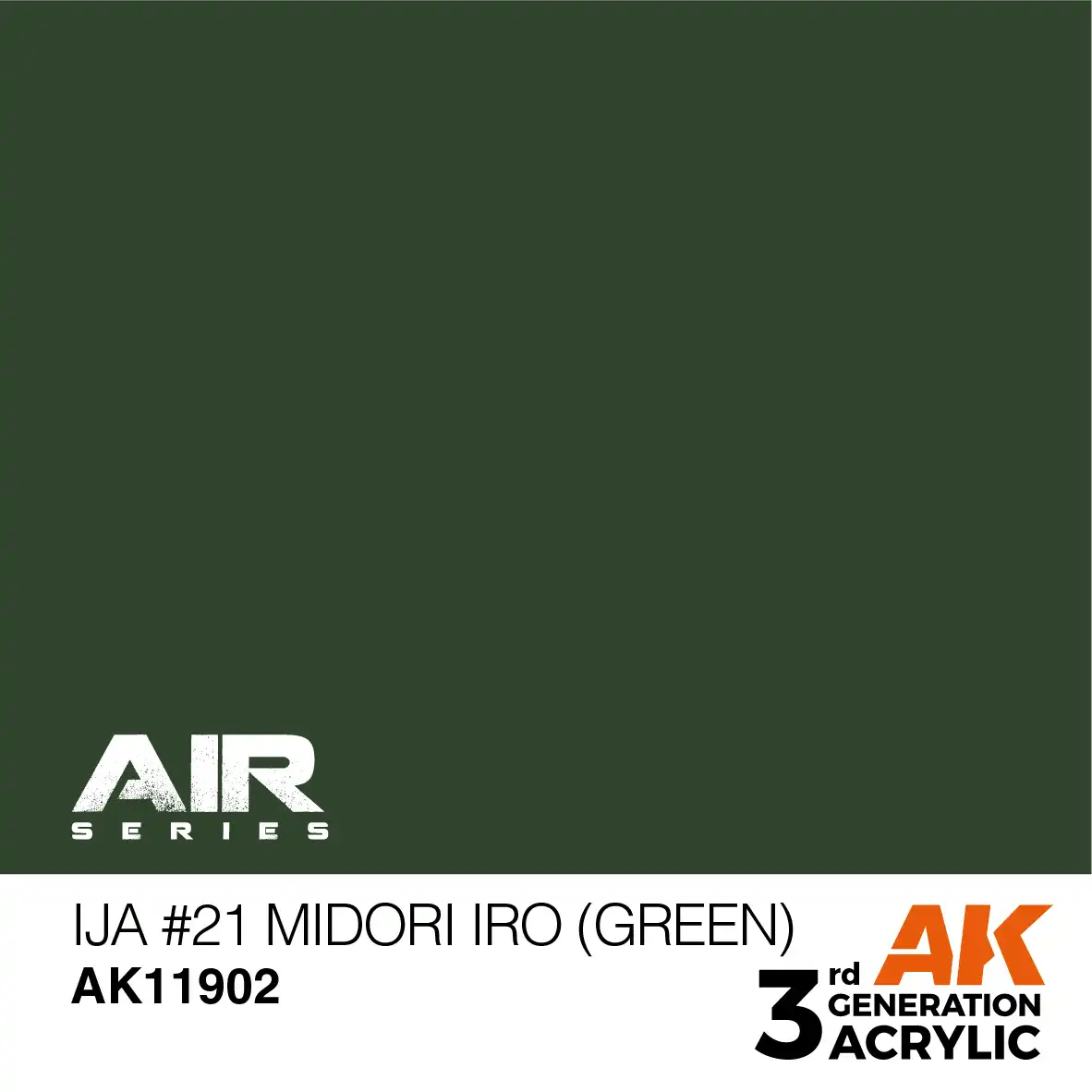 AK Interactive 11902, 17 ml. 3GEN IJA #21 Midori iro (Green) Aircraft maket boyası - Görsel 2