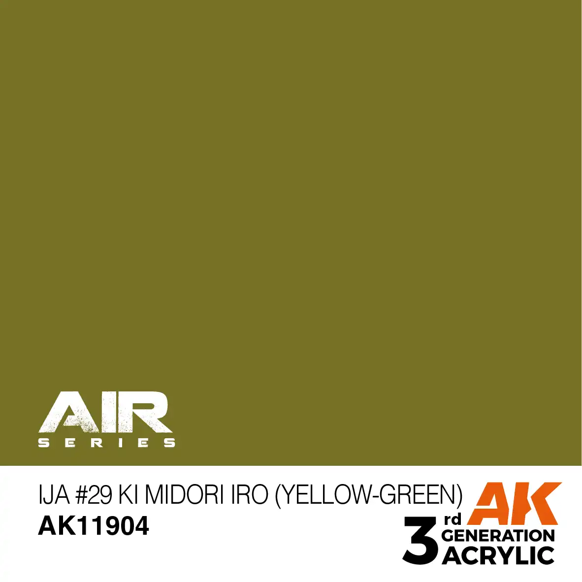AK Interactive 11904, 17 ml. 3GEN IJA #29 Ki Midori iro (Yellow-Green) Aircraft maket boyası - Görsel 2
