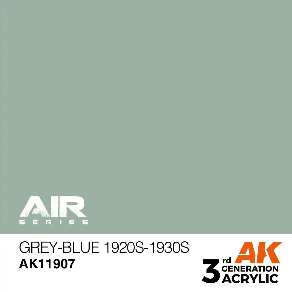 AK Interactive 11907, 17 ml. 3GEN Grey-Blue 1920s-1930s Aircraft maket boyası - Görsel 2