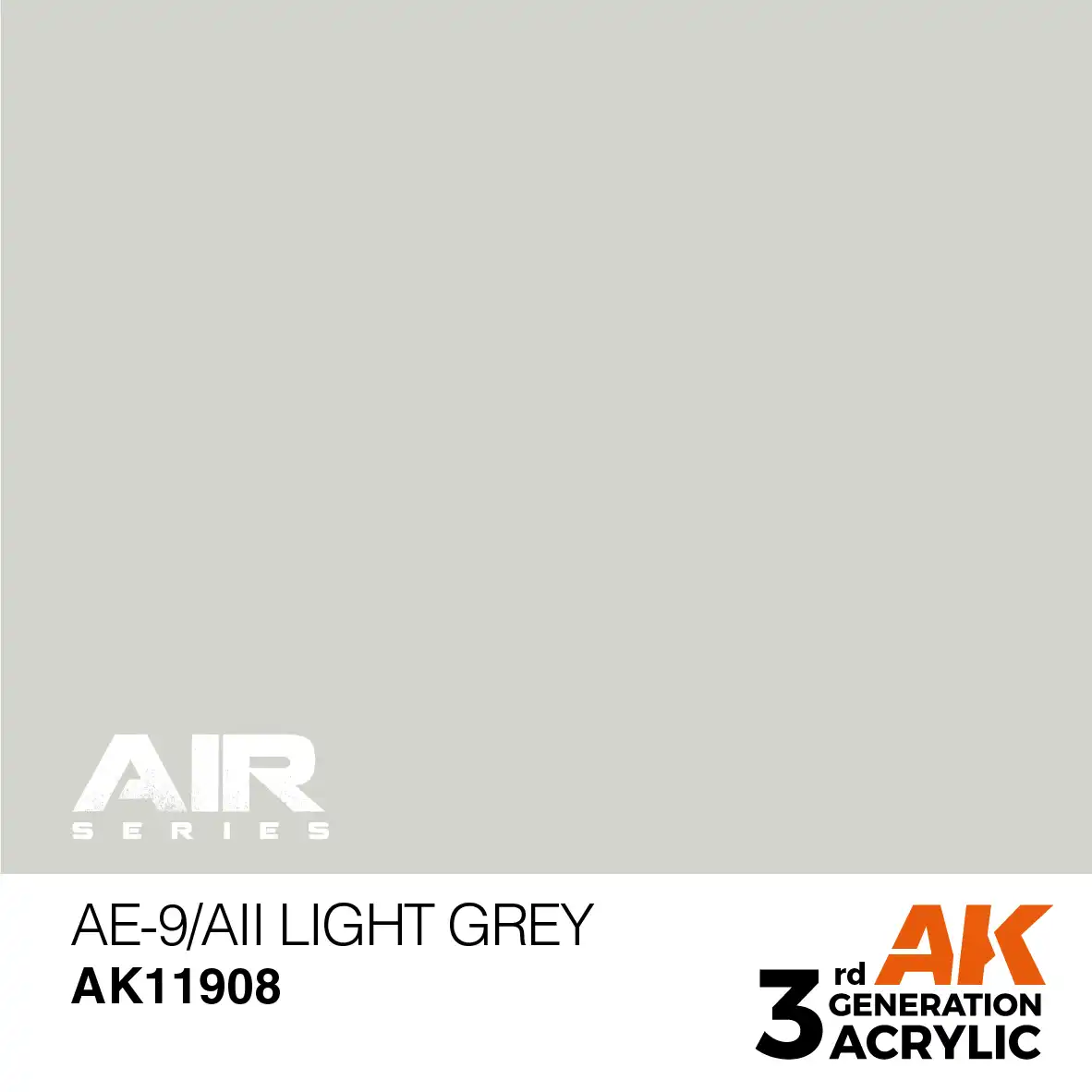 AK Interactive 11908, 17 ml. 3GEN AE-9/AII Light Grey Aircraft maket boyası - Görsel 2
