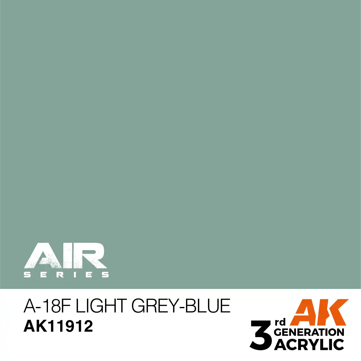 AK Interactive 11912, 17 ml. 3GEN A-18f Light Grey-Blue Aircraft maket boyası - Görsel 2