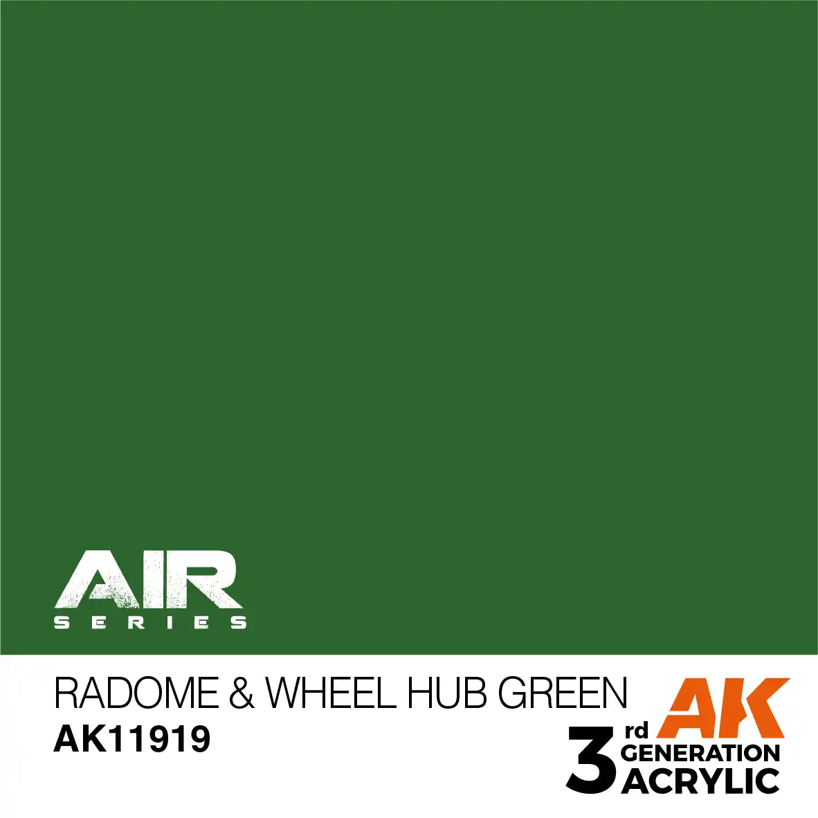 AK Interactive 11919, 17 ml. 3GEN Radome Wheel Hub Green Aircraft maket boyası - Görsel 2