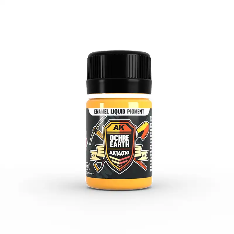 AK Interactive 14010, 35 ml. Koyu Avrupa Toprağı AFV Sıvı Pigment