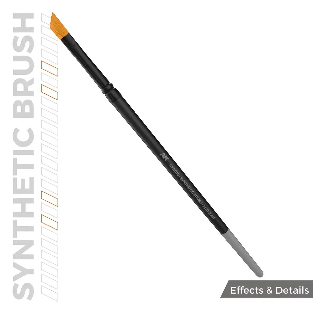 AK Interactive AKB010 Üçgen Uçlu sentetik maket boyama fırçası - Görsel 3