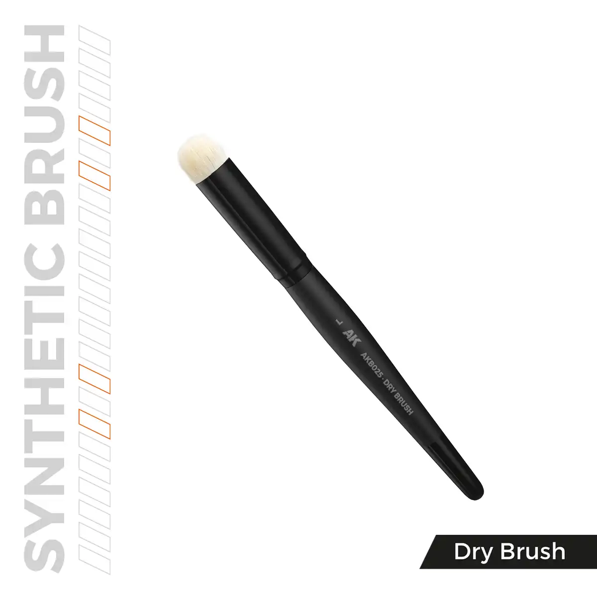 AK Interactive AKB025 No.L Sentetik Dry Brush Fırçası - Görsel 3