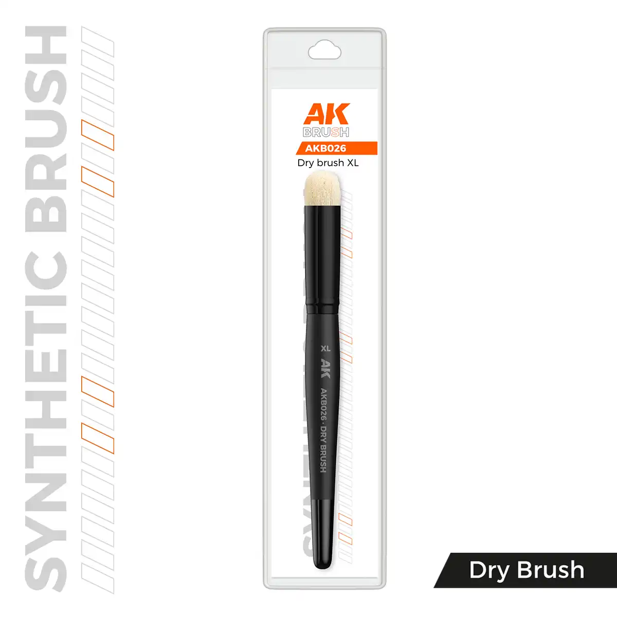 AK Interactive AKB026 No.XL Sentetik Dry Brush Fırçası