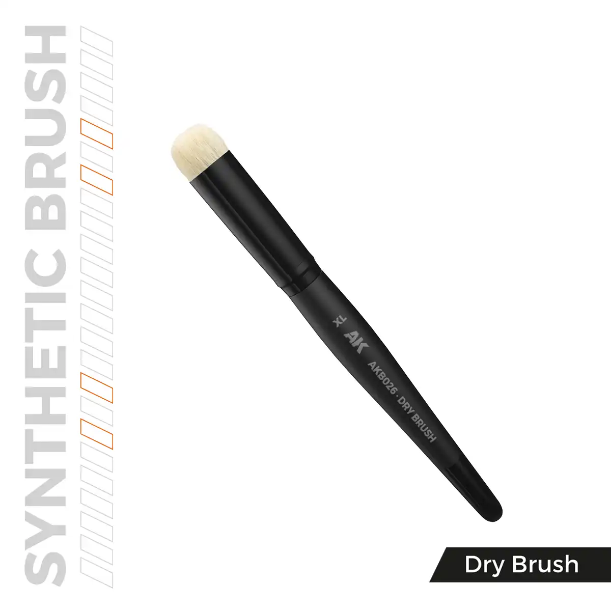 AK Interactive AKB026 No.XL Sentetik Dry Brush Fırçası - Görsel 3