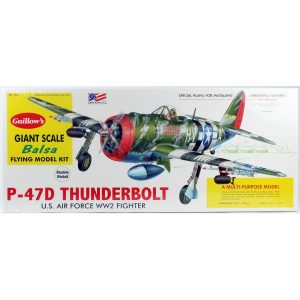 1/16 Thunderbolt 77cm balsa lastik motorlu uçak kiti