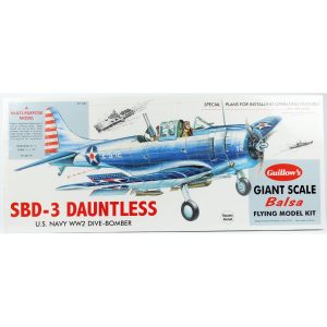 1/16 Dauntless 80cm balsa lastik motorlu uçak kiti