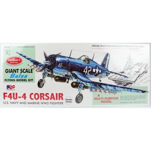 1/16 Corsair 77cm balsa lastik motorlu uçak kiti