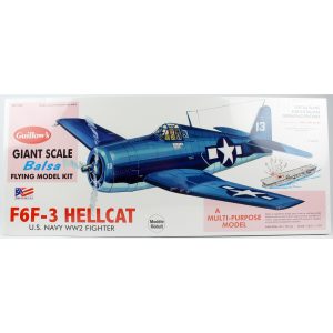 1/16 Hellcat 83cm balsa lastik motorlu uçak kiti