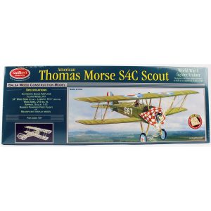 1/14 Thomas Morse Scout 60cm lazer kesim lastik motorlu balsa uçak kiti