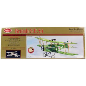 1/14 SE5-A 60cm lazer kesim lastik motorlu balsa uçak kiti