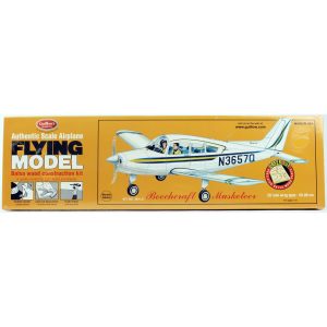 1/20 Musketeer 50cm lazer kesim lastik motorlu balsa uçak kiti