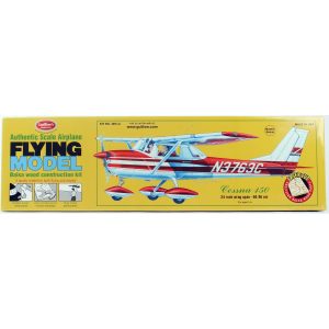 1/16 Cessna 150 60cm lazer kesim lastik motorlu balsa uçak kiti