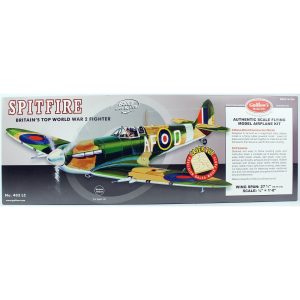 1/16 Spitfire 70cm lazer kesim lastik motorlu balsa uçak kiti