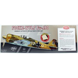 1/16 Focke-Wulf 65cm lazer kesim lastik motorlu balsa uçak kiti