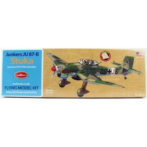 1/30 Stuka 42cm lazer kesim lastik motorlu balsa uçak kiti