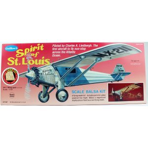 1/16 Spirit of St. Louis 88cm balsa lastik motorlu uçak kiti