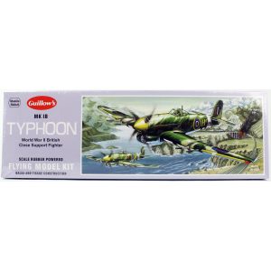 1/28 Typhoon 46cm balsa lastik motorlu uçak kiti