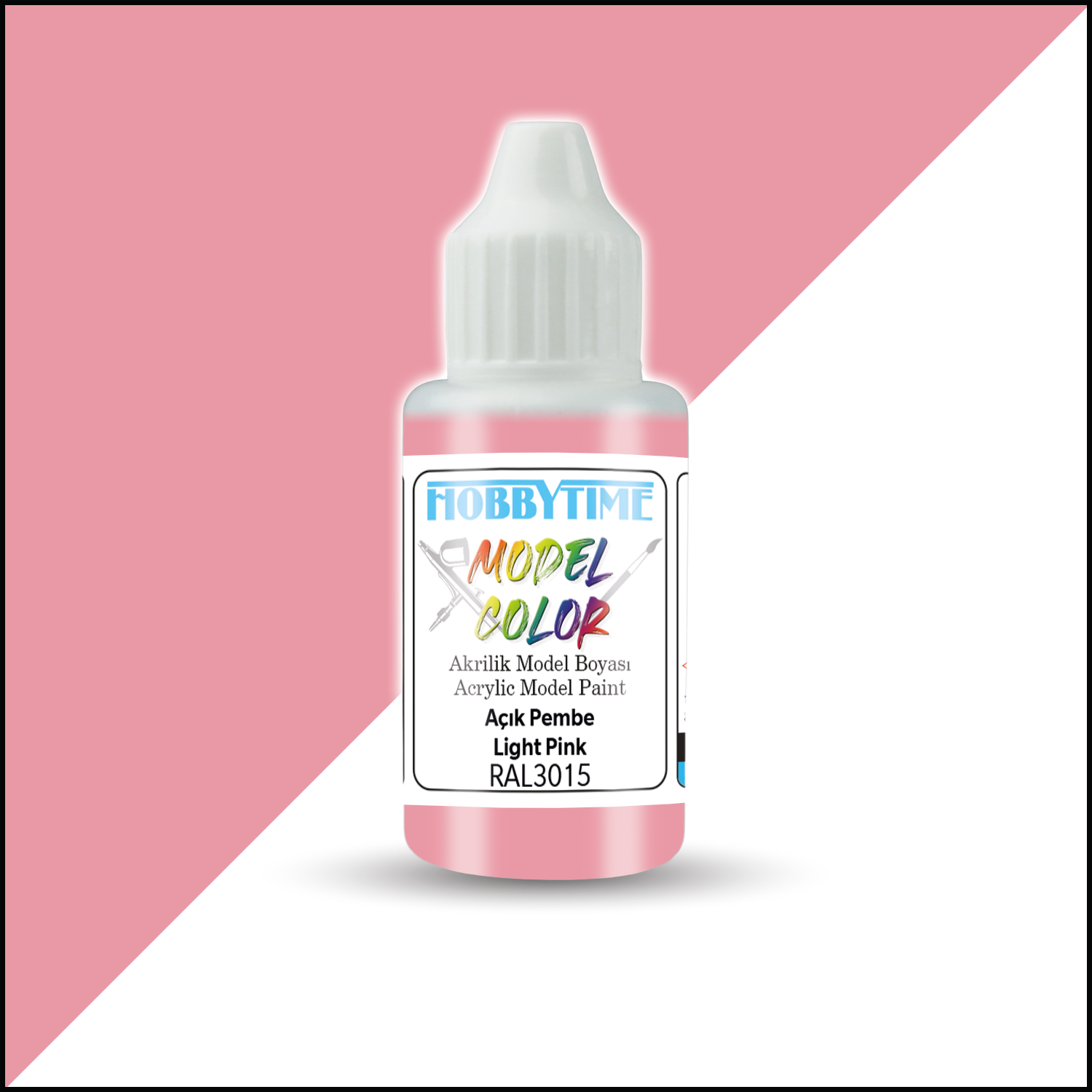 18 ml. RAL3015 Açık Pembe Light Pink Akrilik Boya