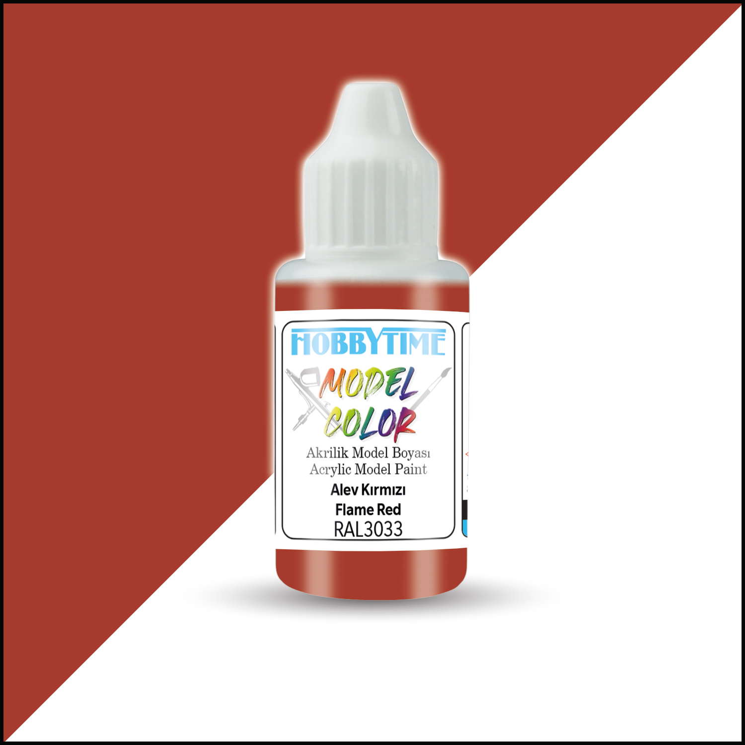 18 ml. RAL3033 Alev Kırmızı Flame Red Akrilik Boya