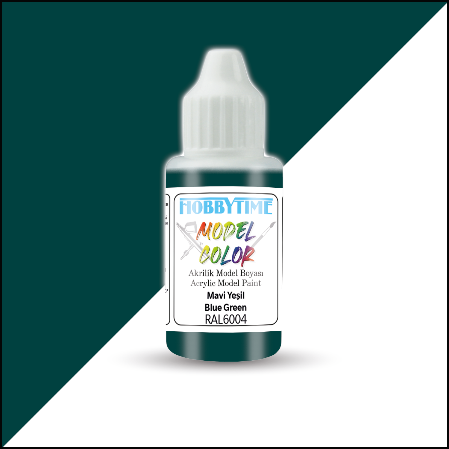 18 ml. RAL6004 Mavi Yeşil Blue Green Akrilik Boya