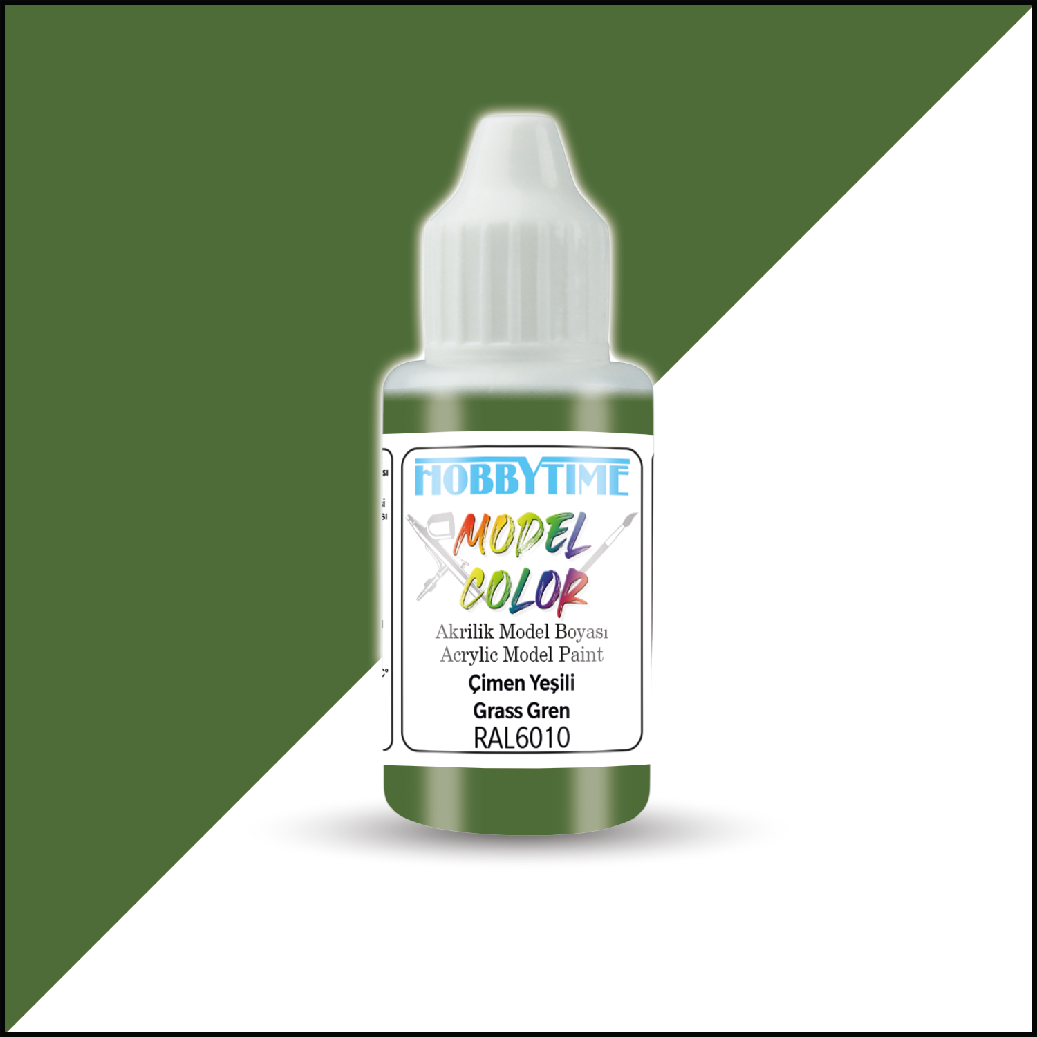 18 ml. RAL6010 Çimen Yeşili Grass Gren Akrilik Boya